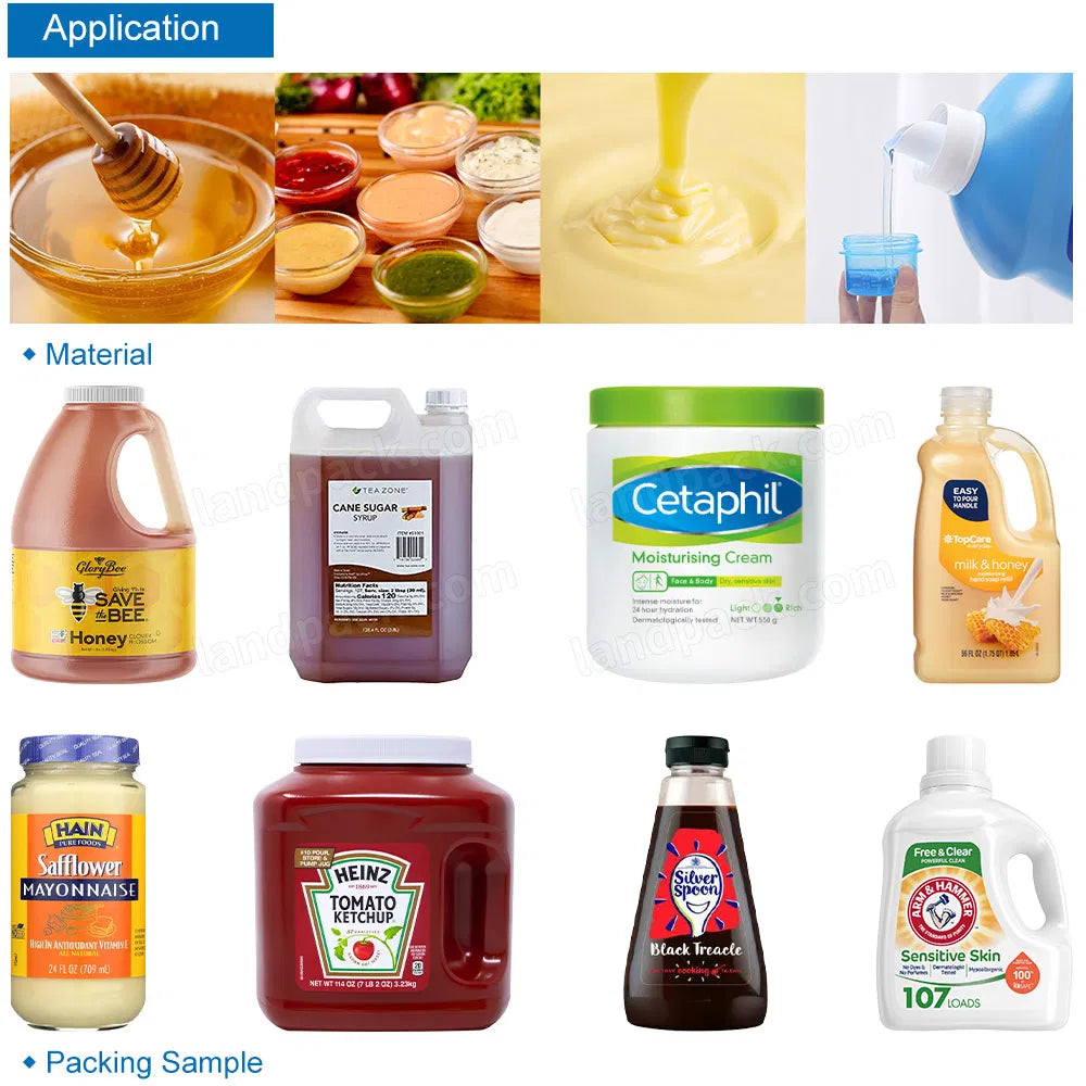 Automatic Single Head Gears Pump Honey Bottel Jam Filling Machine