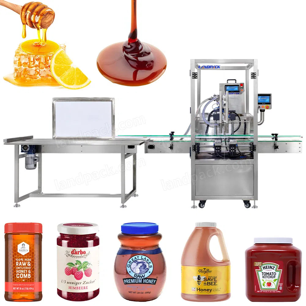 Automatic Single Head Gears Pump Honey Bottel Jam Filling Machine
