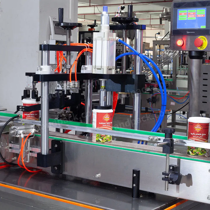Automatic Rotary Sugar Salt Plastic Bottle Filling Capping Labeling Machine Line