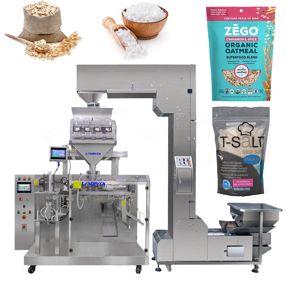 Automatic Dry Food Premade Stand up Pouch Doypack Filling Sealing Packaging Machine