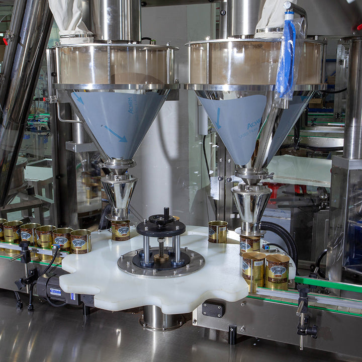 Automatic Powder Jar Can Filling Capping Sealing Machine Line 
