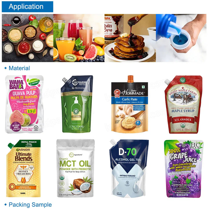 Automatic Juice Premade Pouch Doypack Packaging Machine