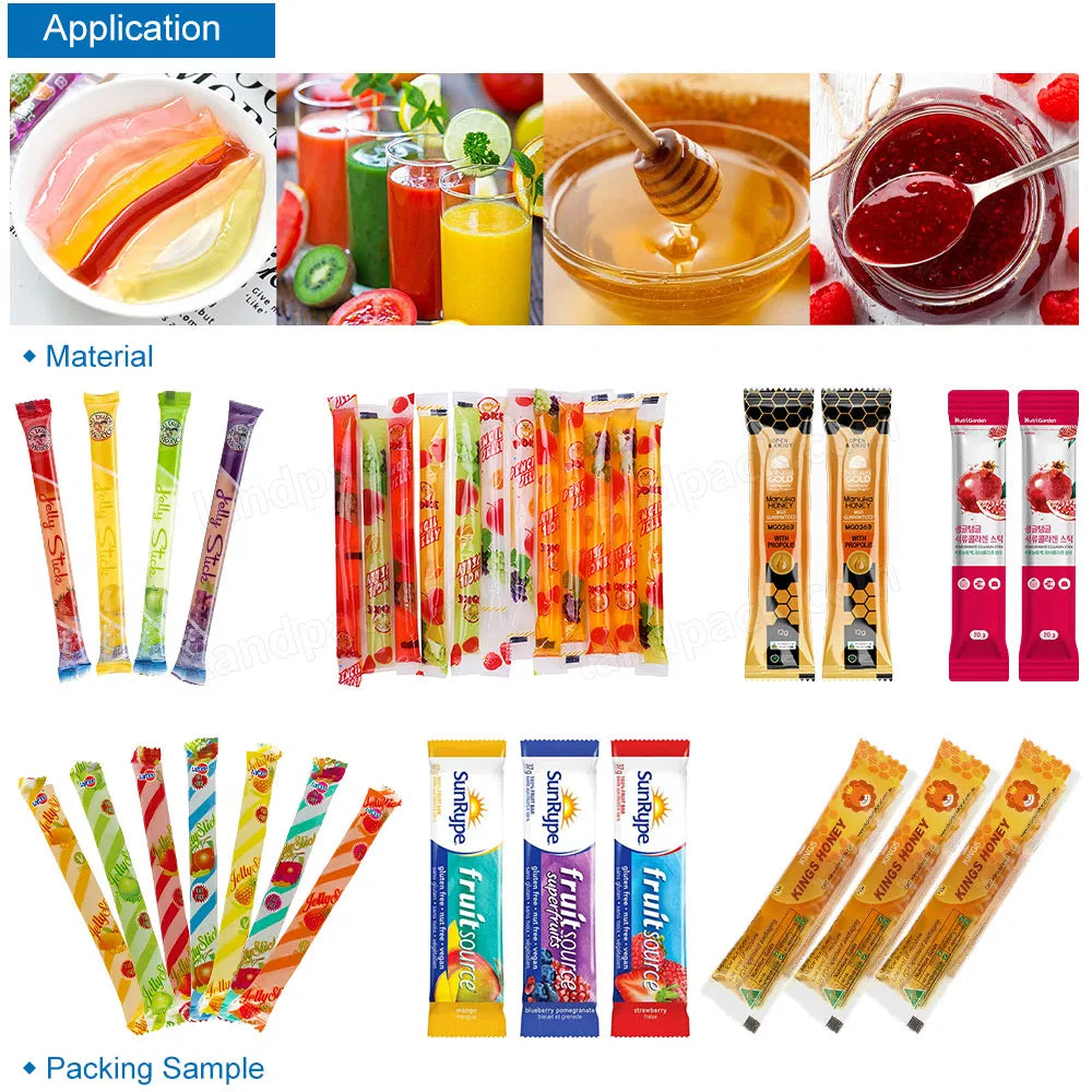 Automatic Jelly Popsicles Vertical Packing Machine Line