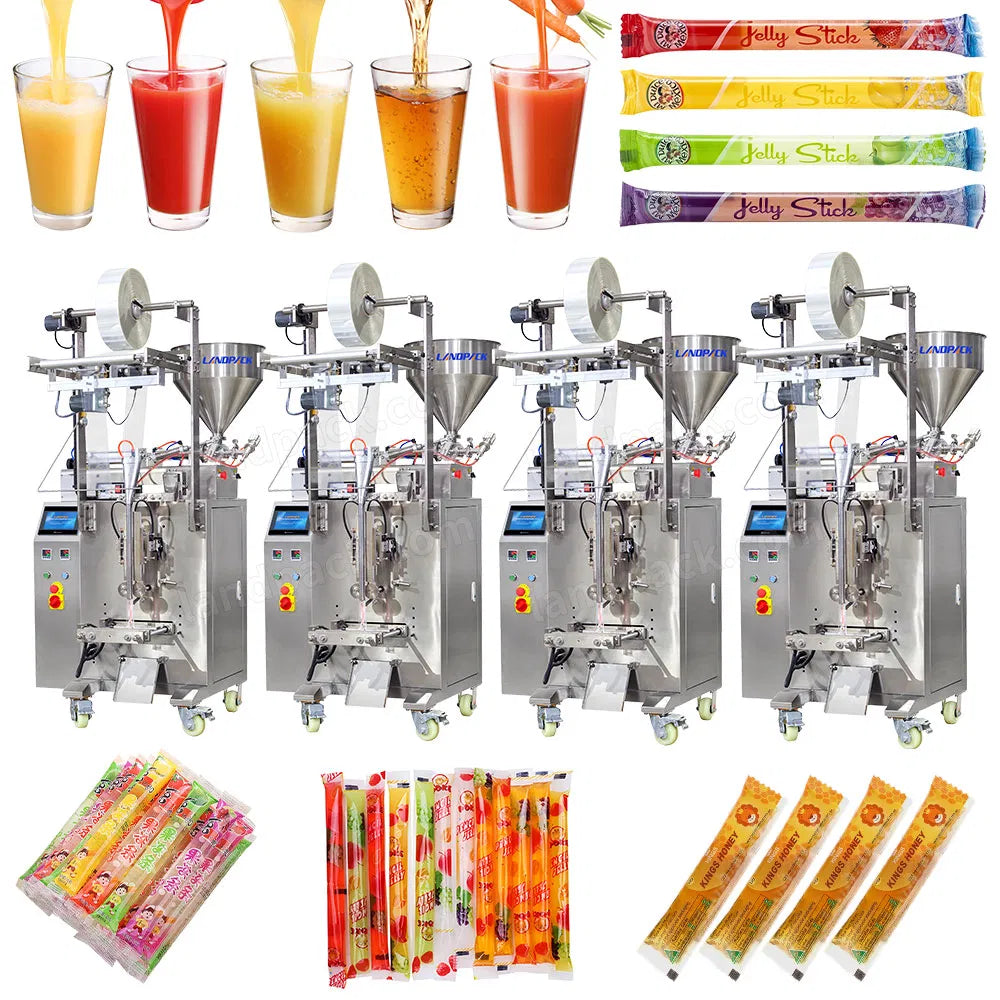 Automatic Jelly Popsicles Vertical Packing Machine Line
