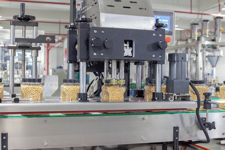 Automatic Jar Bottle Granule Bear Candy Chocolate Gummy Filling Machine Line