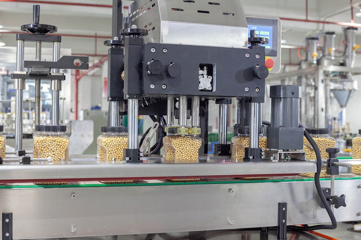 Automatic Jar Bottle Granule Bear Candy Chocolate Gummy Filling Machine Line