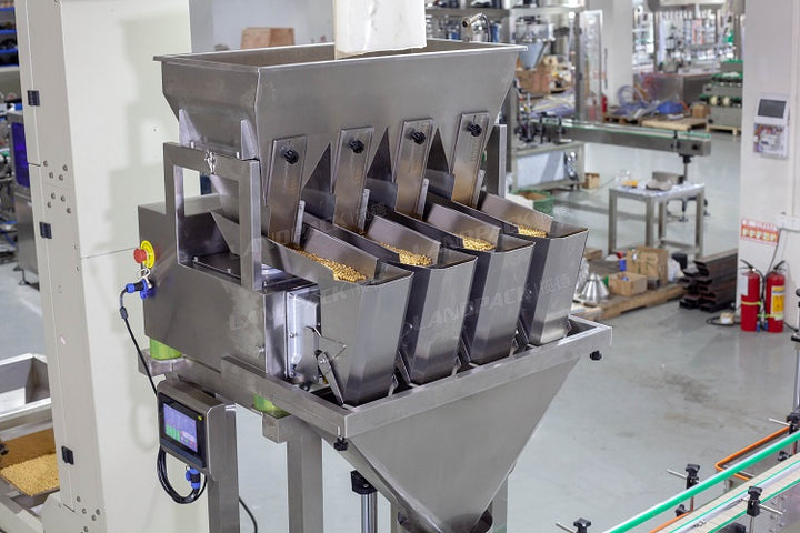 Automatic Jar Bottle Granule Bear Candy Chocolate Gummy Filling Machine Line