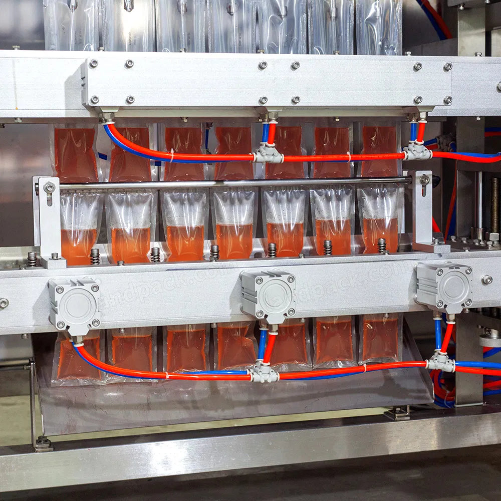 Automatic Multi Lane Hot Sauce Tomato Paste Liquid Sachet Bag Packaging Machine