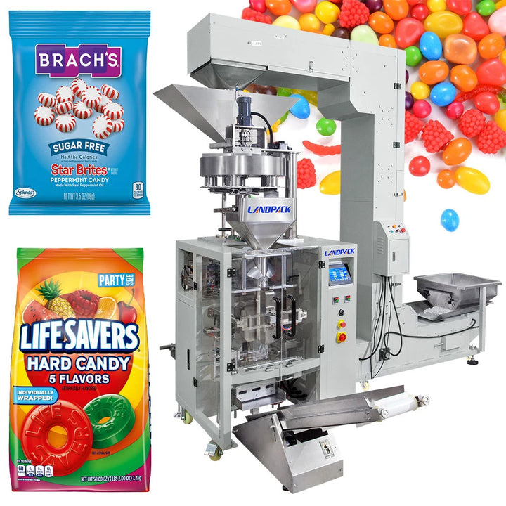 Automatic Vertical Candies Nuts Salts Sugar Granule Packing Machine
