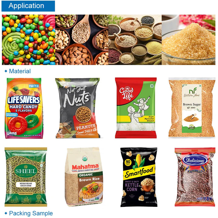 Automatic Vertical Candies Nuts Salts Sugar Granule Packing Machine
