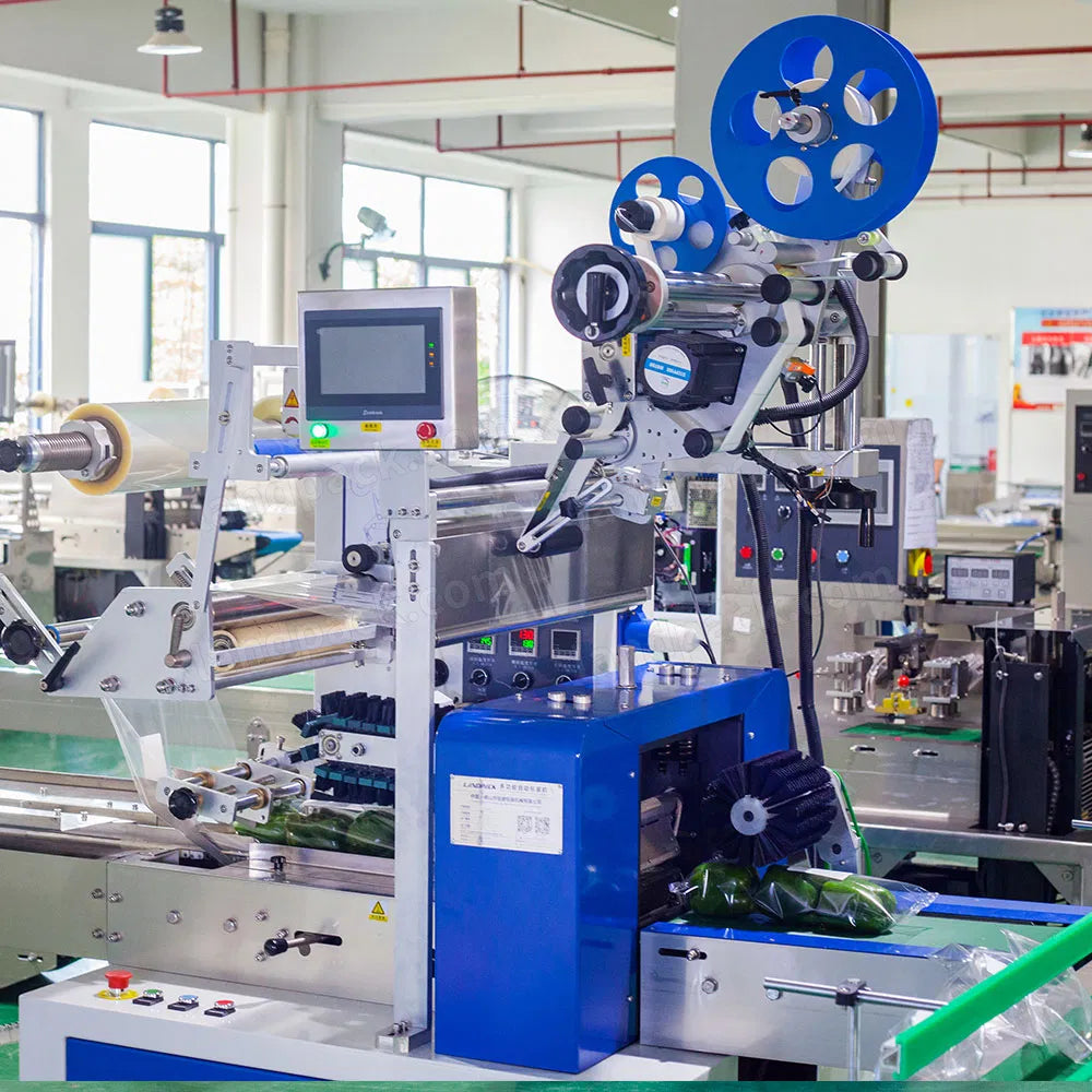 Fresh Pepper Lettuce Fruit and Vegetable Wrapping Packaging Packing Machine