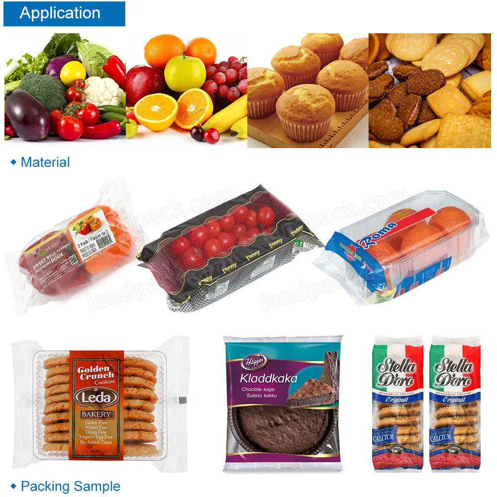 Fresh Pepper Lettuce Fruit and Vegetable Wrapping Packaging Packing Machine