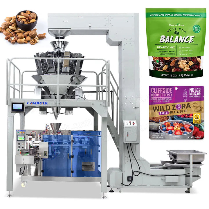 Full Automatic Beef Jerky Premade Gusset Pouch Bag Packaging Machine