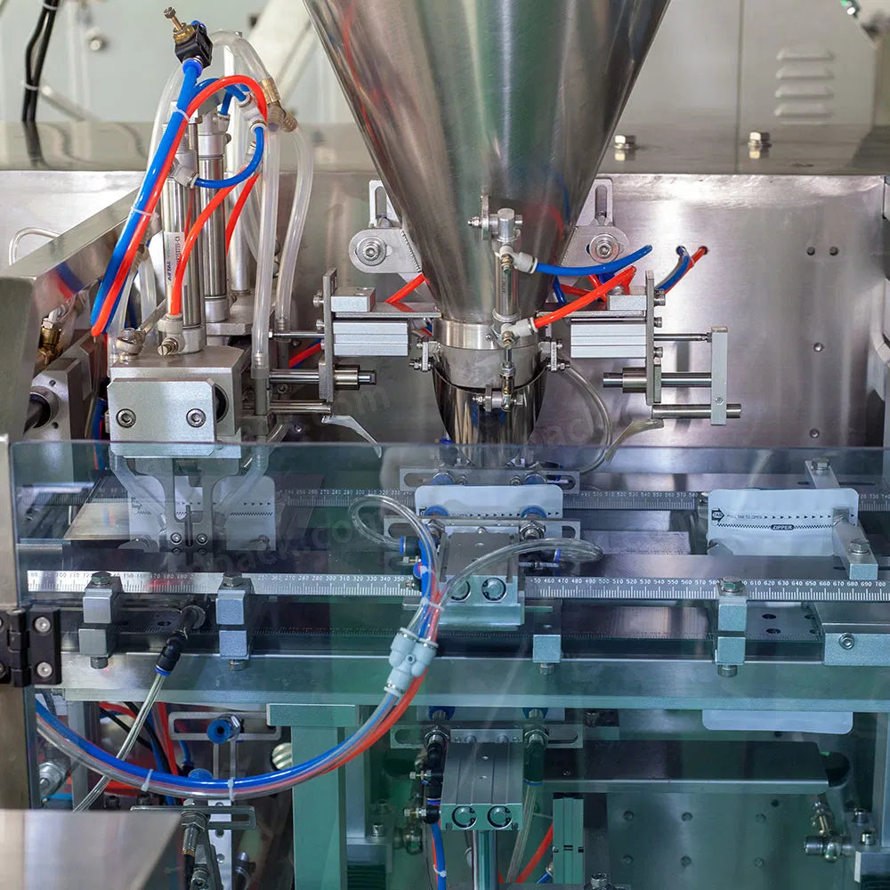 Full Automatic Beef Jerky Premade Gusset Pouch Bag Packaging Machine
