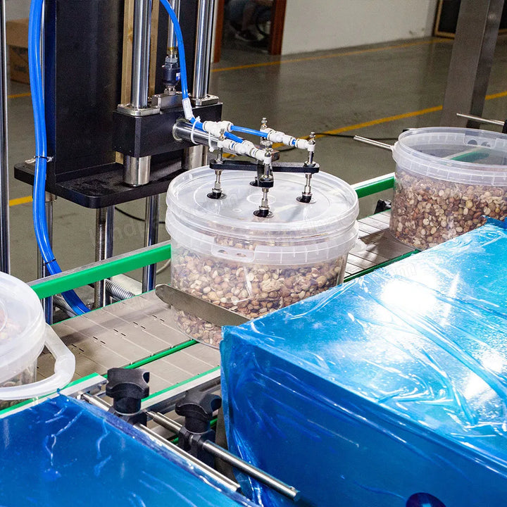 Automatic Granule Mixed Plastic Jar Bottles Filling and Capping Machine Line