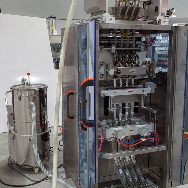 Automatic 4 Lane Powder Stick Pack Counting Cartoning Packaging Machine Line