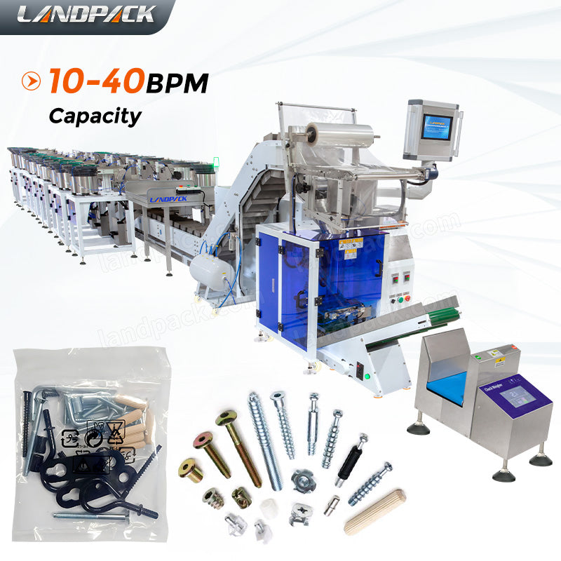 Fully Automatic Fastener Hardware Nail Counting and Packing Machine System