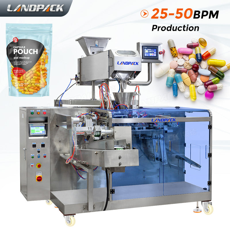 High Accuracy Tablets Pills Capsule Doypack Pouch Counting Packing Machine