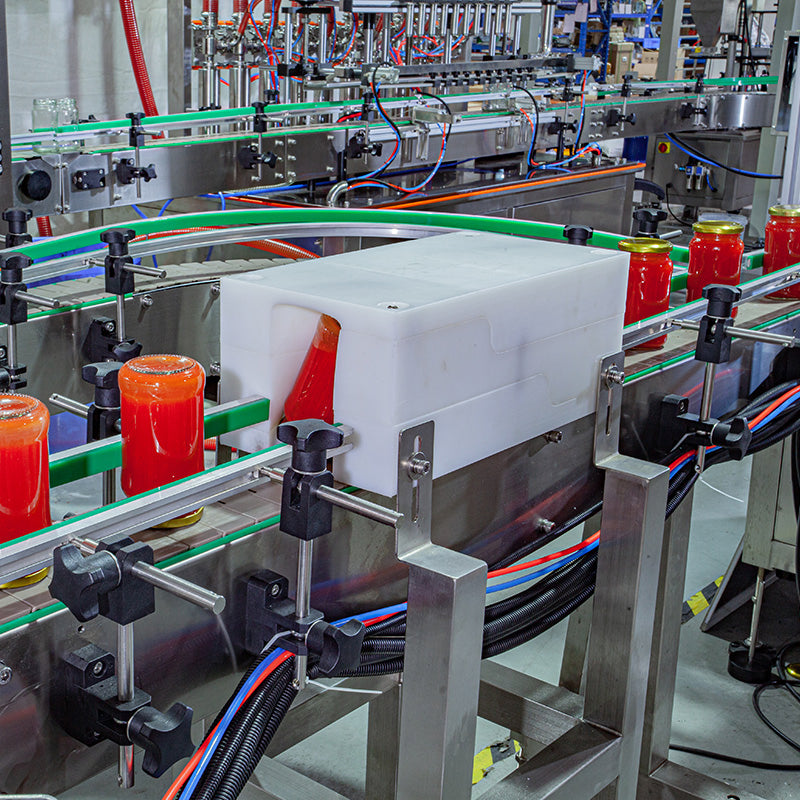 Automatic Peanut Butter Jam Bottle Jar Washing Filling Capping Machine