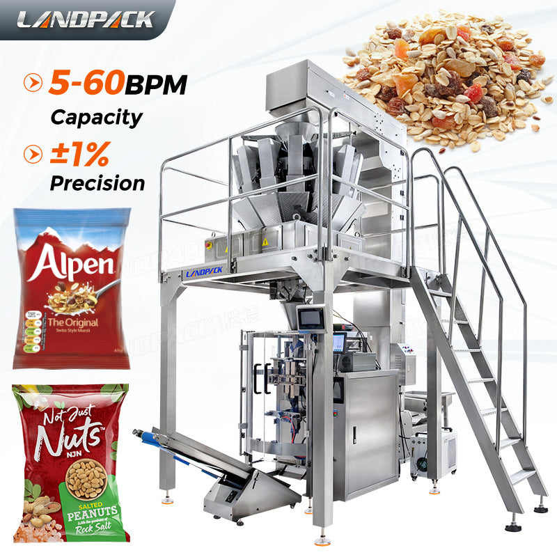 Fully Automatic Snacks Nut Potato Chips Nitrogen Packing Machine