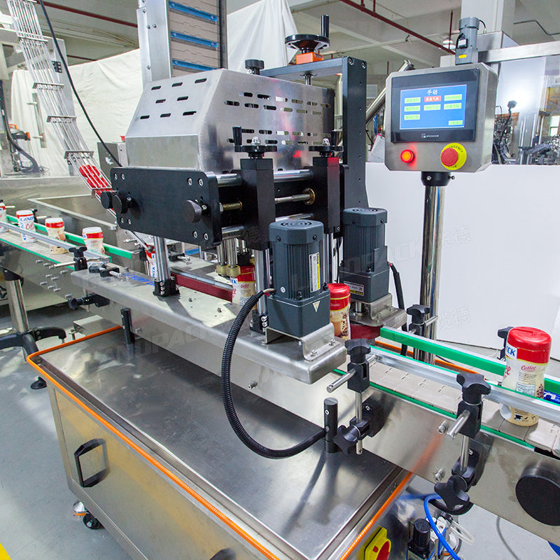 Automatic Inline Filler Powder Bottle Weighing Filling Sealing Capping Machine Line