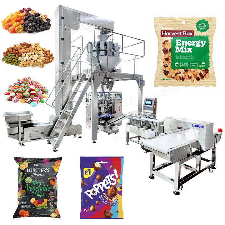 Fully Automatic Weighing Packaging Dry Food Cashew Nuts Bean Packaging Machine