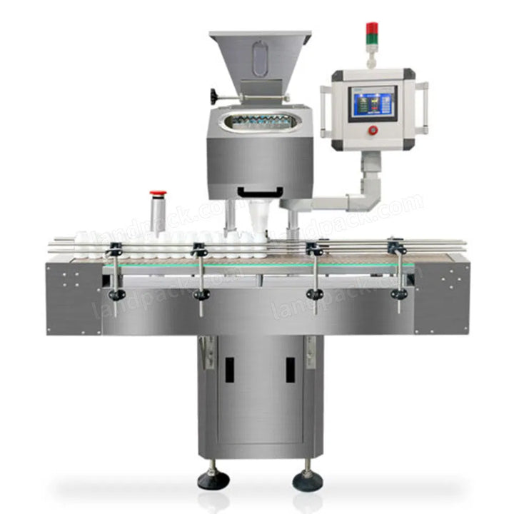 Automatic Healthcare Supplement Tablet Vitamin Capsule Counting Filling Capping Labeling Machine Line
