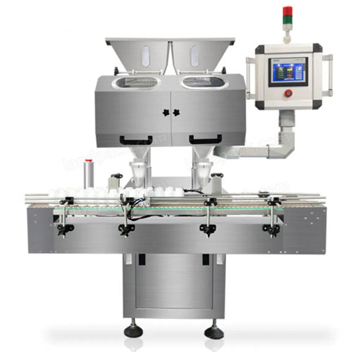 Automatic Healthcare Supplement Tablet Vitamin Capsule Counting Filling Capping Labeling Machine Line