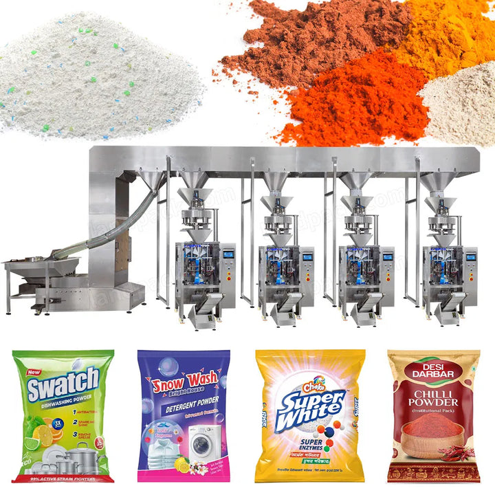 Automatic Detergent Washing Powder Vertical Vffs Packaging Line System