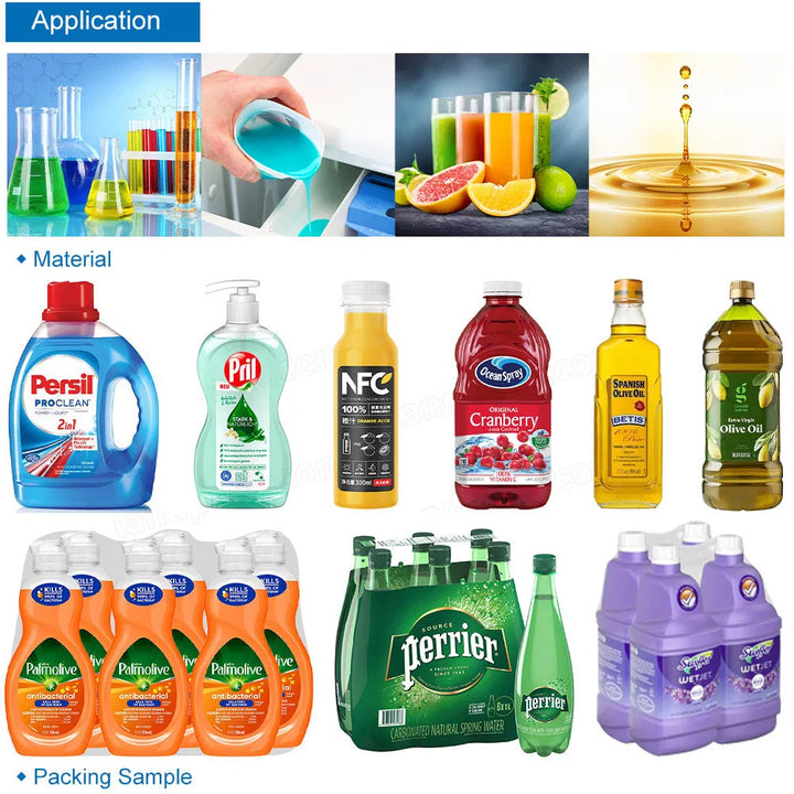 High Precision Liquid Soap Shampoo Detergent Filling Line