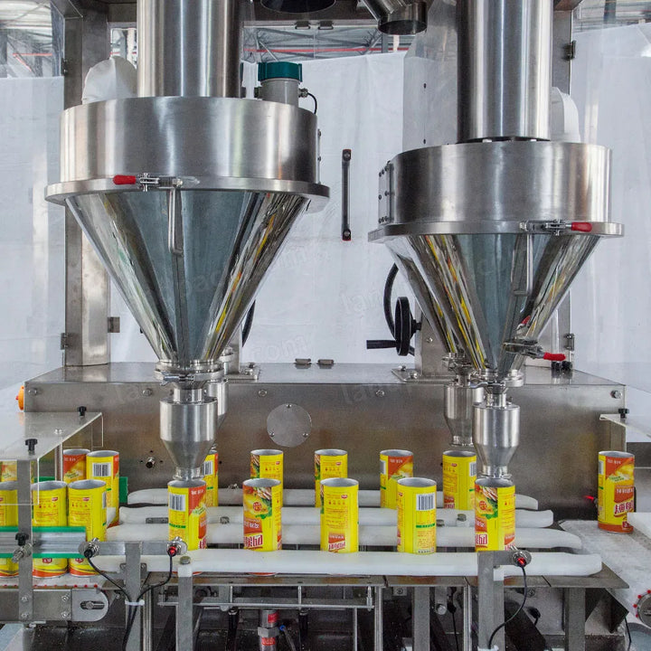 High Speed Dual Auger 4 Heads Powder Weighing Filling Machine
