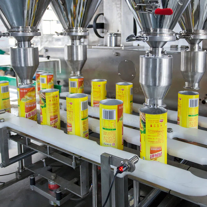 High Speed Dual Auger 4 Heads Powder Weighing Filling Machine