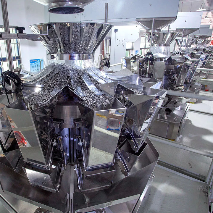 Automatic Fastener Vffs Packing System for Multiheads Weigher Hardware Packing Machine
