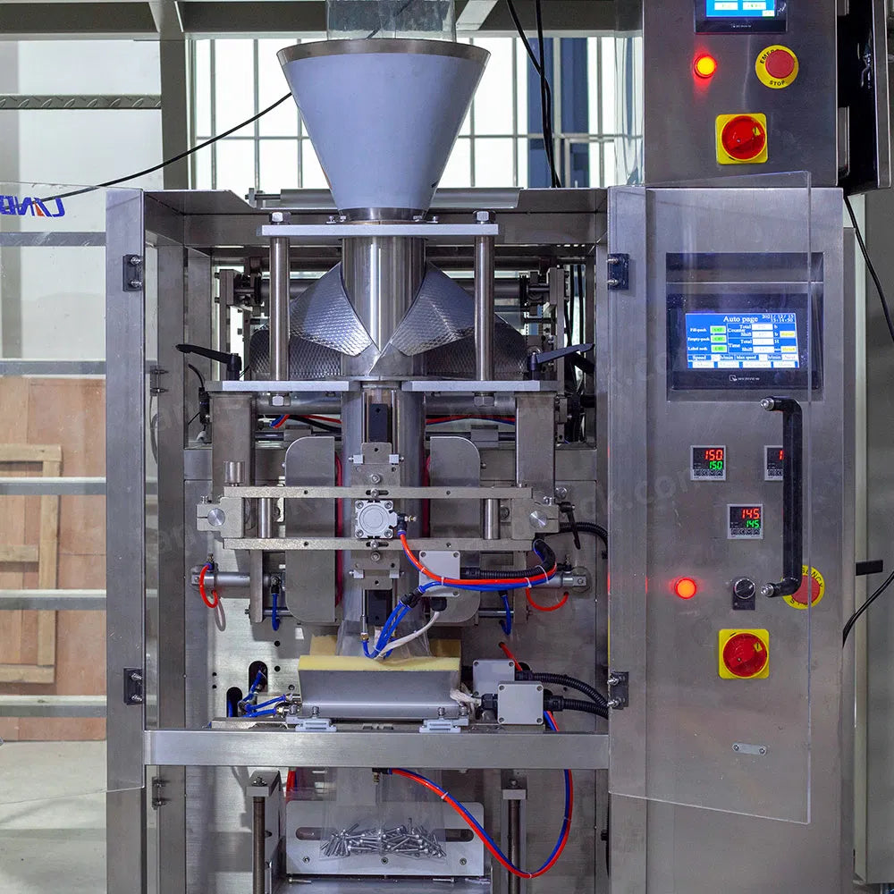 Automatic Fastener Vffs Packing System for Multiheads Weigher Hardware Packing Machine
