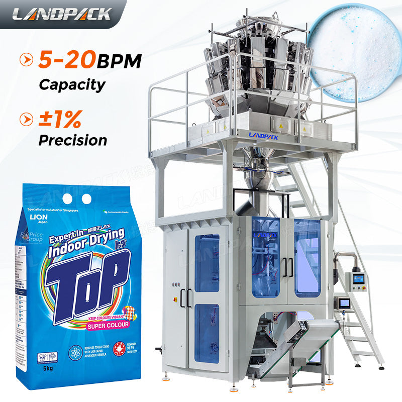 Multihead Weigher Detergent Powder Vertical Form Filling Sealing Machine