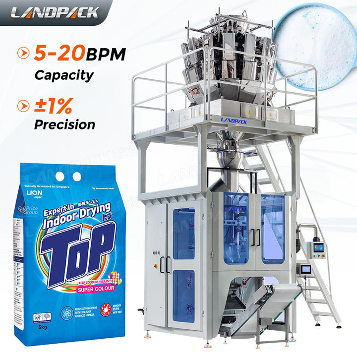 Multihead Weigher Detergent Powder Vertical Form Filling Sealing Machine