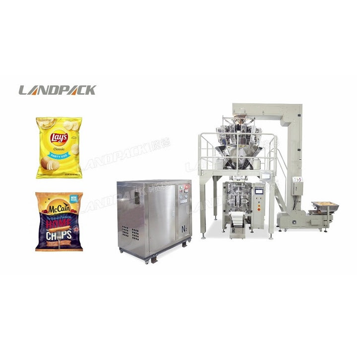 Landpack Ld-420A Banana Potato Chips Packer Packaging Packing Machine