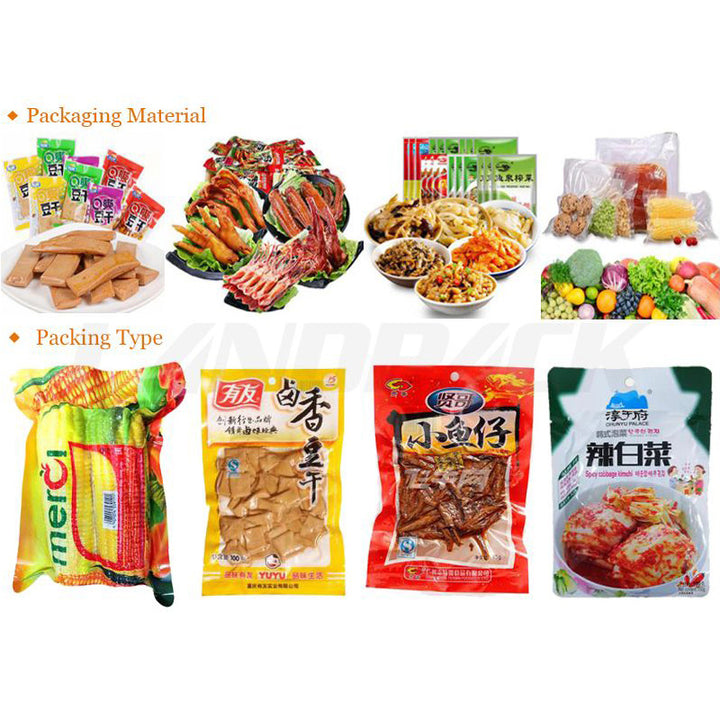 Automatic High Speed Frozen Food Pickles Rotary Vacuum Pouch Packing Machine