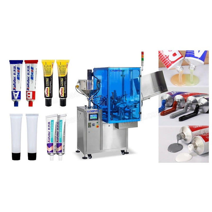 Automatic Aluminum Tube Filling & Sealing Machine with Dust Cover – High-Speed Tube Filler
