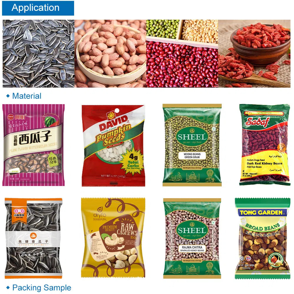 Automatic Granule Snack Sunflower Seed Nuts Vertical Packing Machine