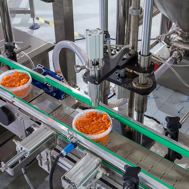 Multi-Function Pickled Kimchi Bottle Jar Bucket Filling Capping Machine Line