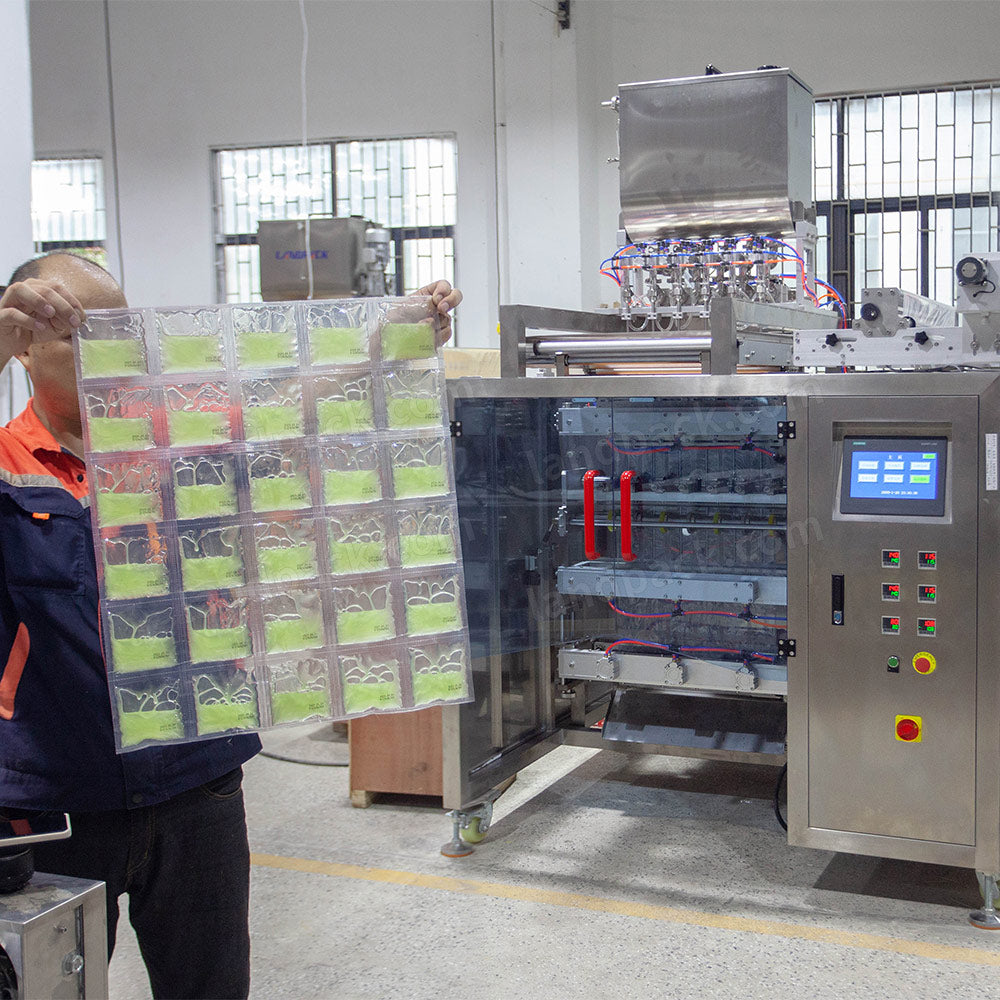 Multi Lanes Shampoo Sachet Packing Machine Automatic Liquid Sachet Filling Machine