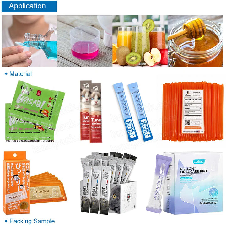 Multi Track Liquid Stick Sachet Packing Counting Cartoning Machine Line