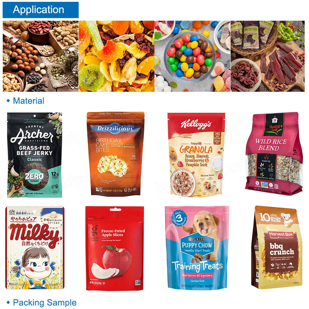 Rotary Packaging Machine Popcorn Granule Premade Pouch Weigh and Filling Packing Machine