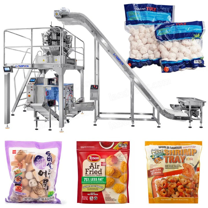 Multi Function Fish Balls Meatballs Vacuum Retort Pouch Mini Doypack Packing Machine
