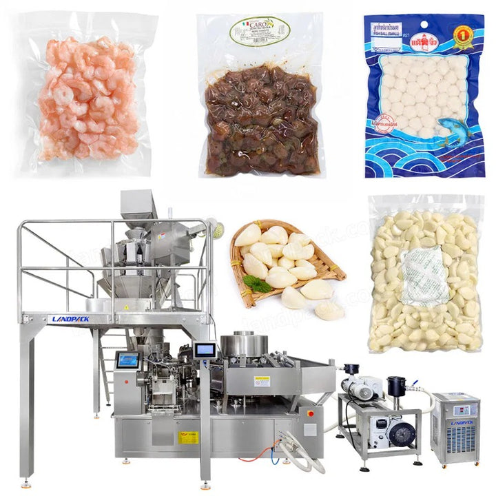 Automatic Garlic Rotary Vacuum Premade Pouch Packing Machine