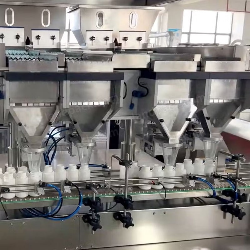 High-Precision Pharma Tablet Pill Counting Filling Capping Labeling Machine Line