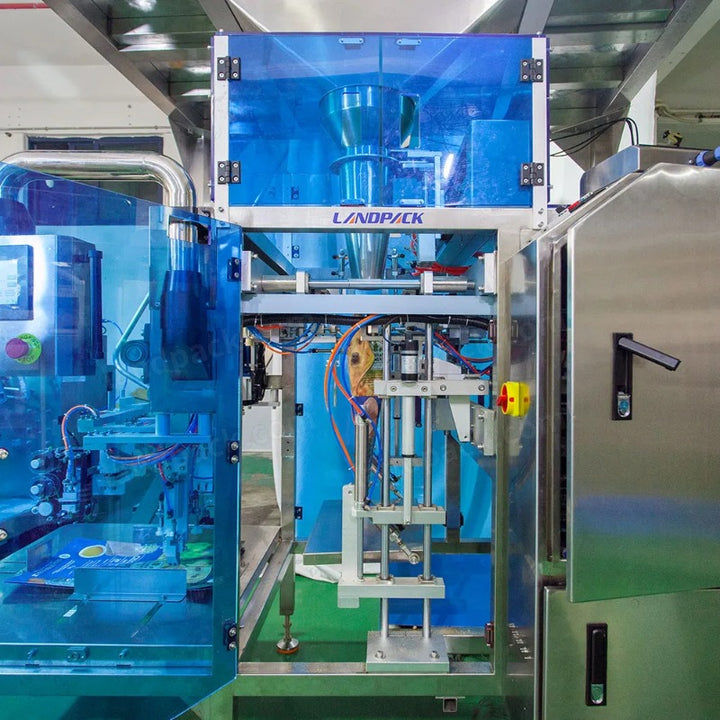 Automatic 5-15kg Pet Food M Shape Pouch Mini Doypack Packing Machine