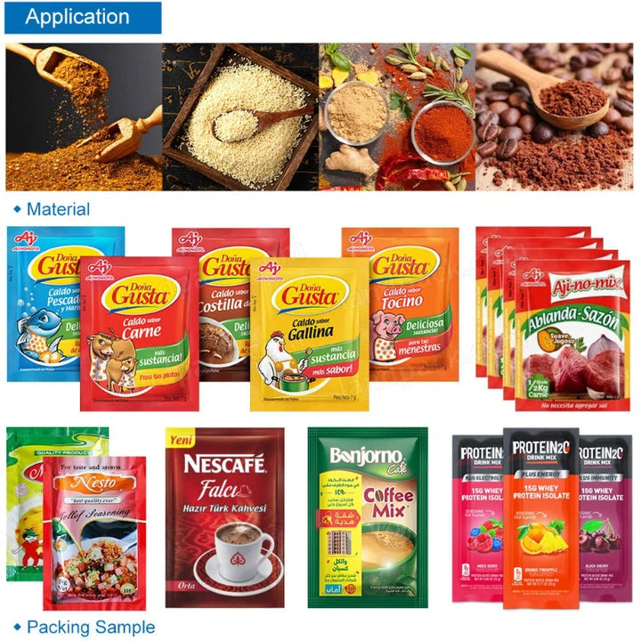 High Speed Automatic Multi-Lane Powder Sachet Bag Filling Packing Machine
