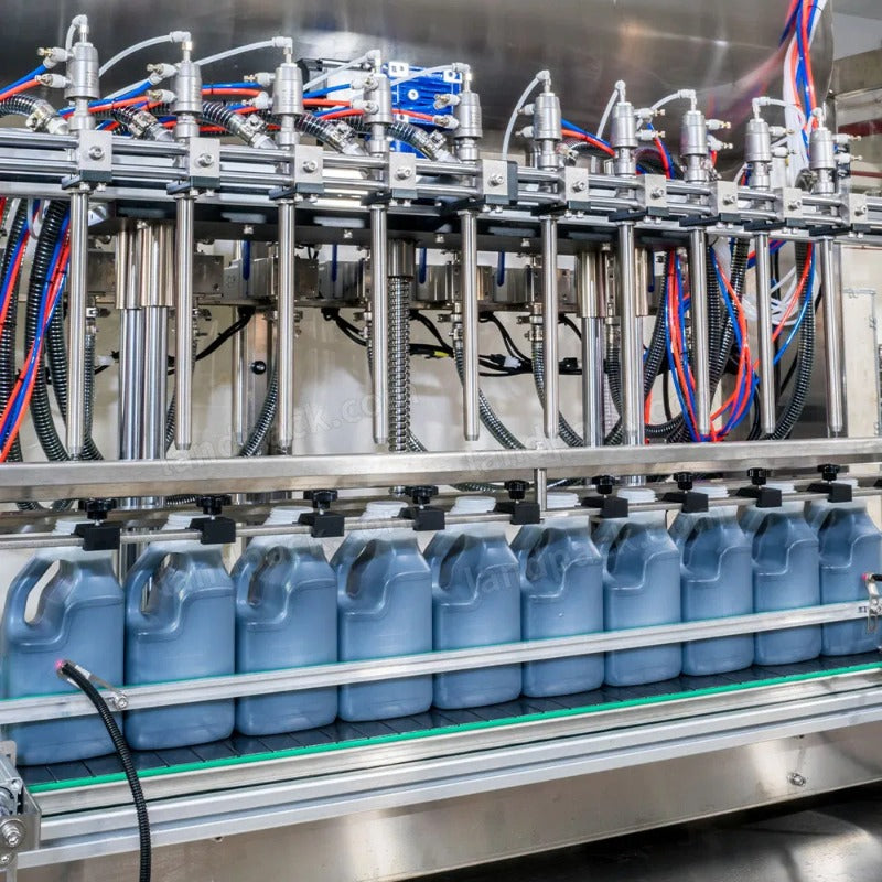 Automatic Vinegar Soy Sauce Bottle Filling Capping Labeling Machine Line